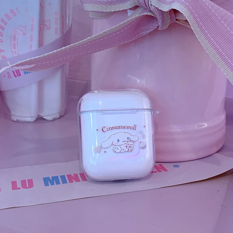 

Cute Yulin Dog Suitable for Girls AirPods1/2/Pro3 Bluetooth Headset Silicone Transparent Anti-fall Protective Cover Wholesale