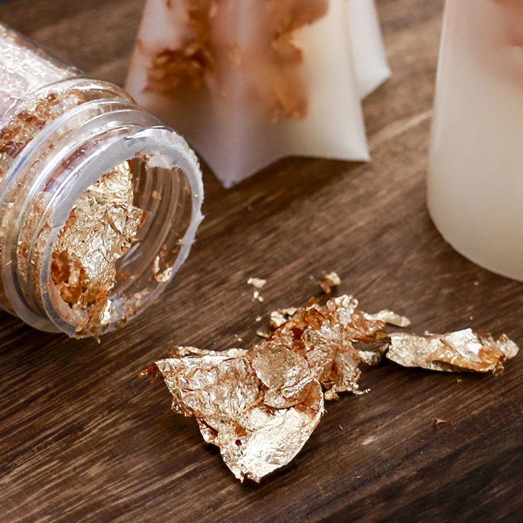 Украшение для свечей Золотая фольга сделай сам материал парафиновая свеча