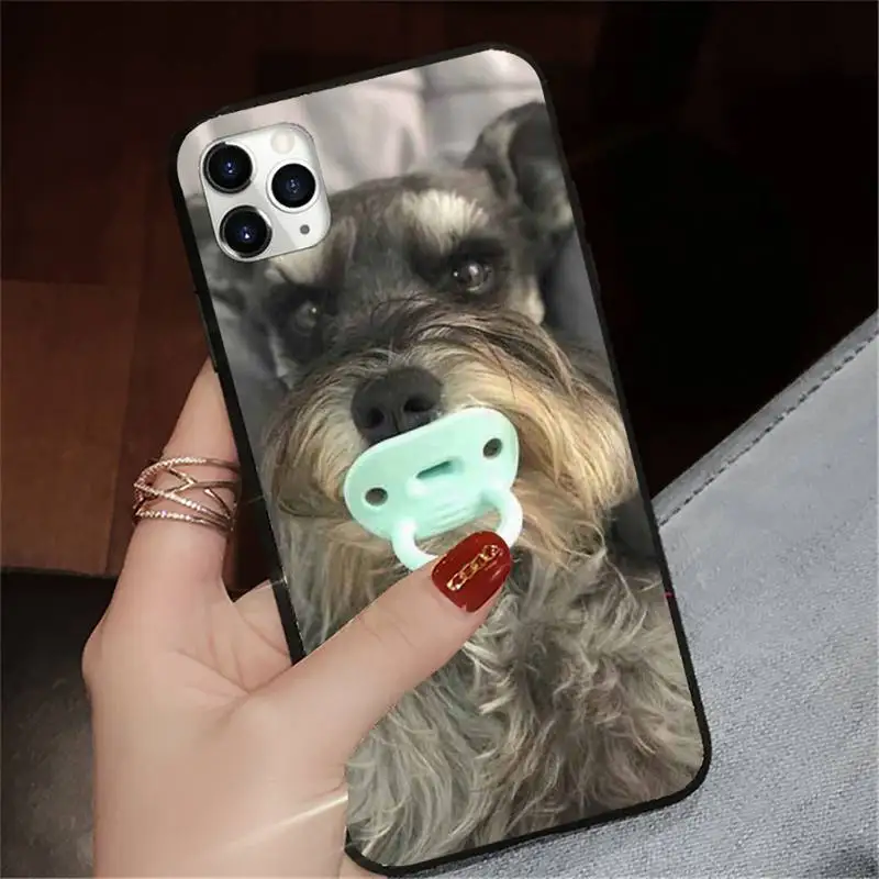

Schnauzer dog Phone Cases for iPhone 11 12 pro XS MAX 8 7 6 6S Plus X 5S SE 2020 XR