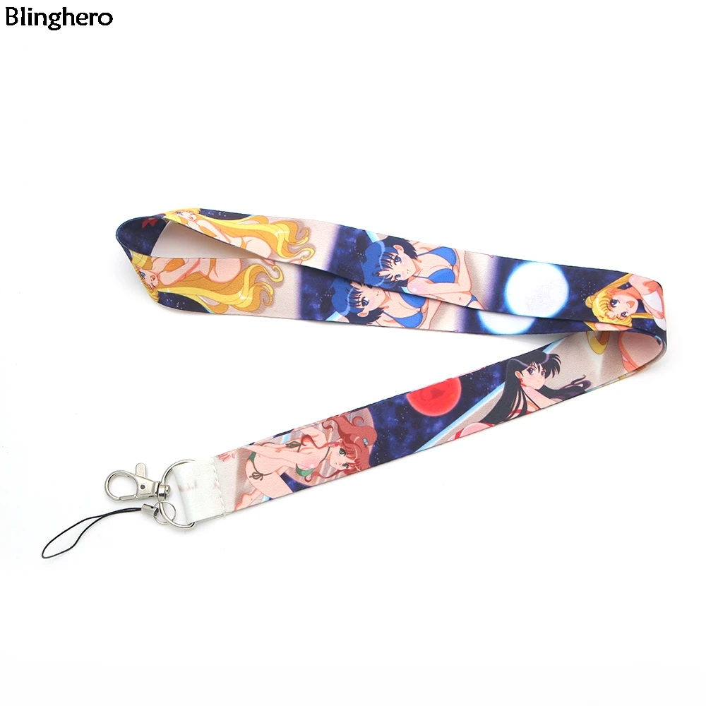 Blinghero мультфильм повесить веревку крутой ремешок для ключей телефона с