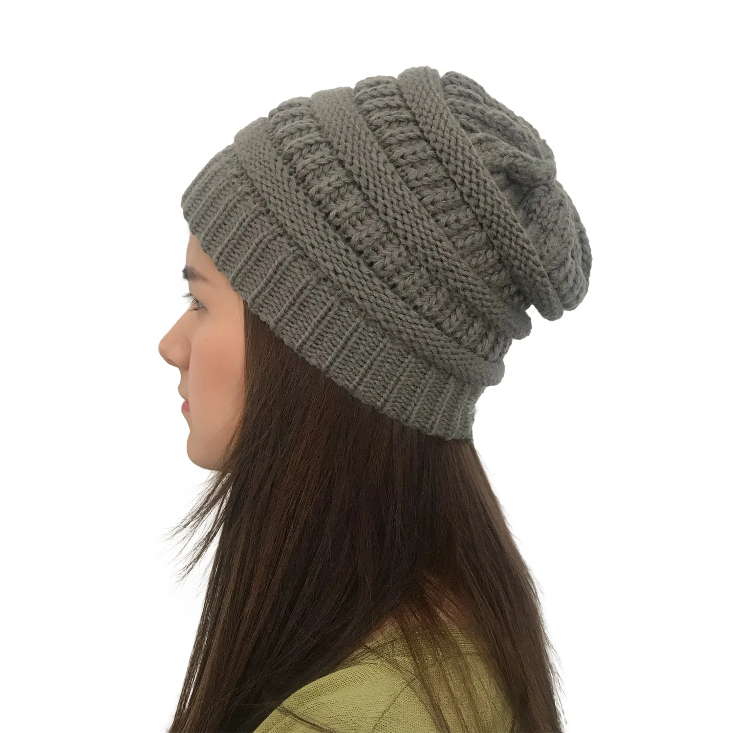 

2019 Winter Beanie Womens Knit Hat Women Winter Knitted Wool Cap Beanies Unisex Casual Hats Men Hip-Hop Skullies Beanie Warm Hat