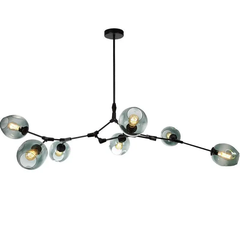 

Nordic Glass LED Chandelier Lighting Modern Living Room Decor Pendant Lamp Kitchen Light Fixtures Homd Decor Chandeliers Lamp