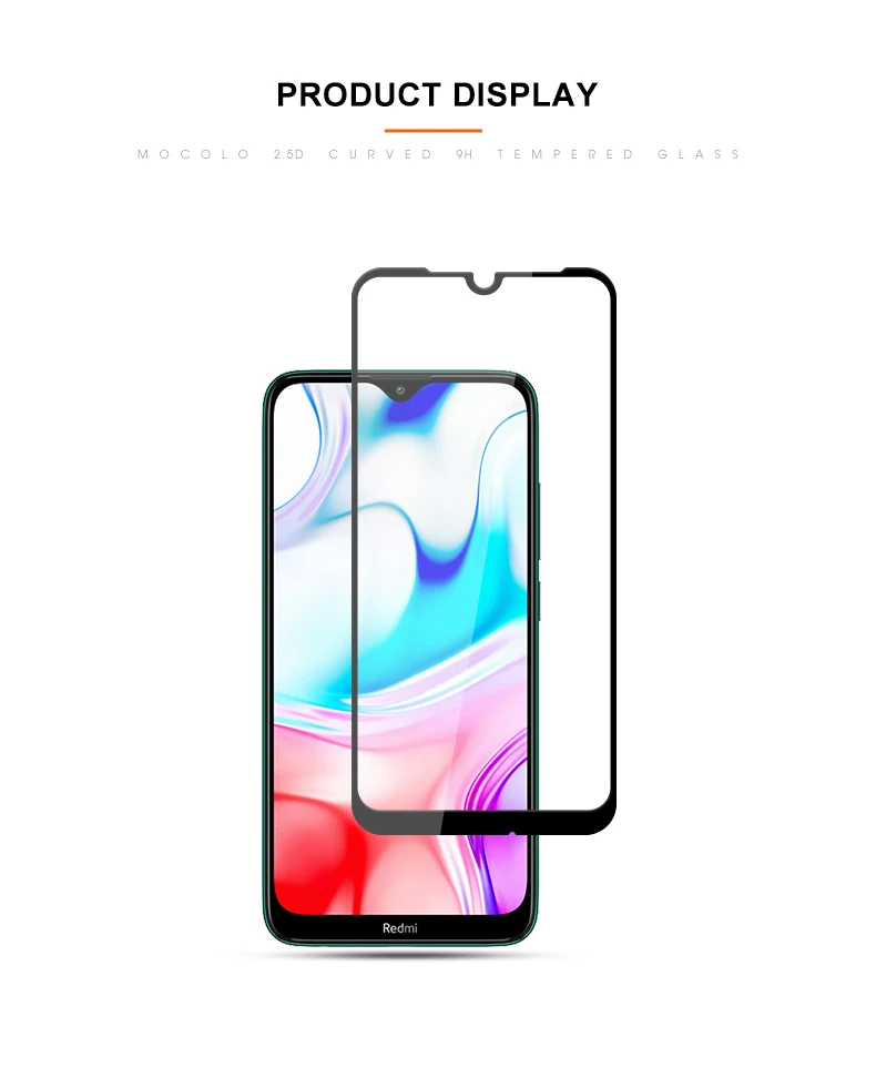 Mocolo 2.5D 9 H полное покрытие закаленное Стекло пленку защитное стекло на для ксиоми редми 8 8A редми8 редми8A 8 A Xiaomi Redmi 8 8A 3/4 32/64 ГБ Global version защитной Экран