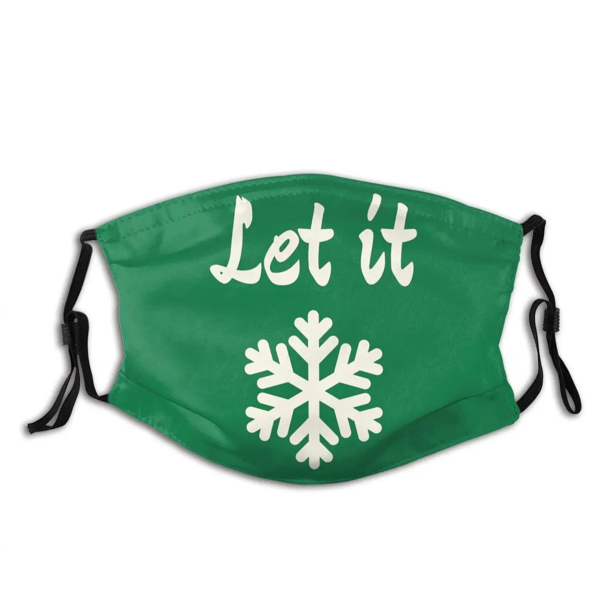 

Let It Design Christmas Day(1) Adult Dust Mask Activated carbon filter funny Black mask cloth washable masks