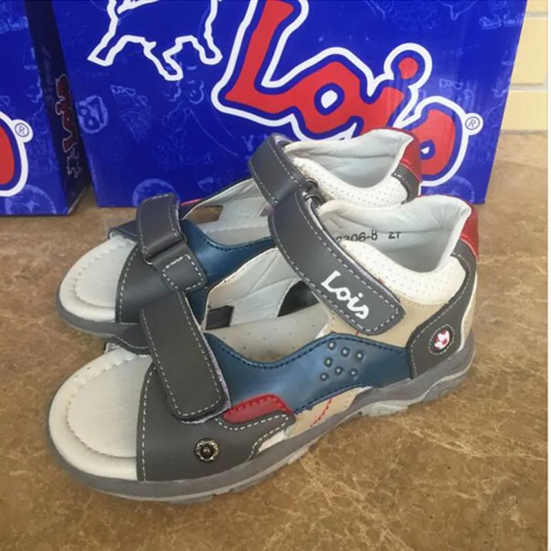 Сандалии wallvell из натуральной кожи для мальчиков летние сандалии Baotou мягкой обувь