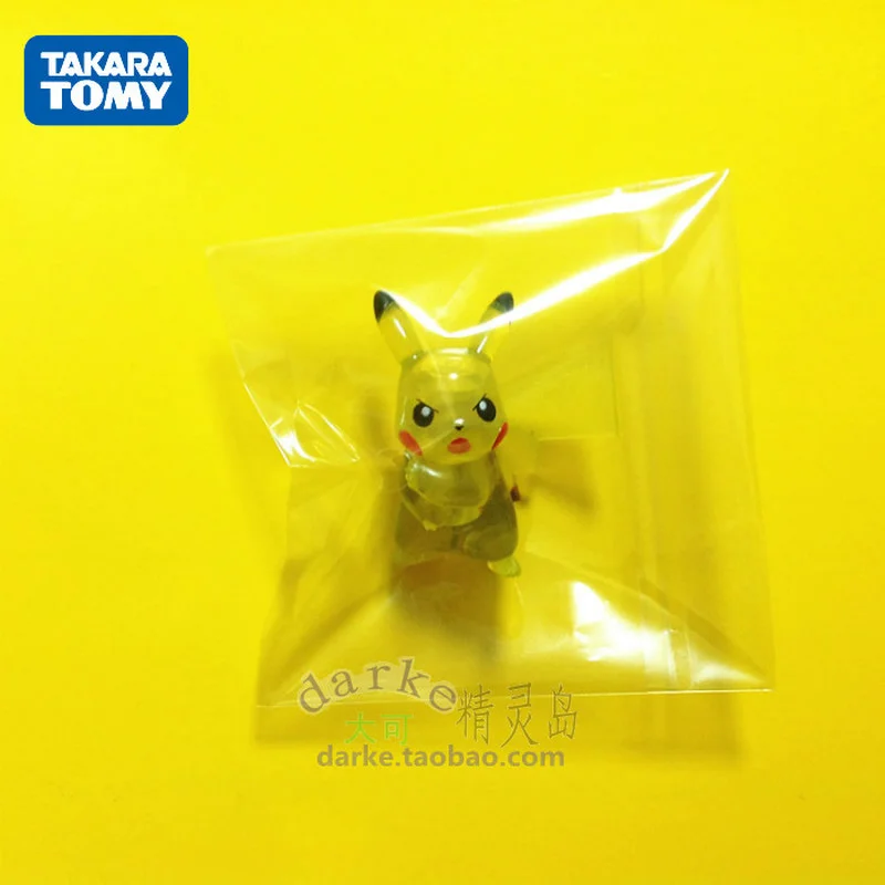 

TAKARA TOMY Аниме Покемон Классические игрушки фигурка модель прозрачный МК Пикачу детская игрушка Рождественские подарки украшения