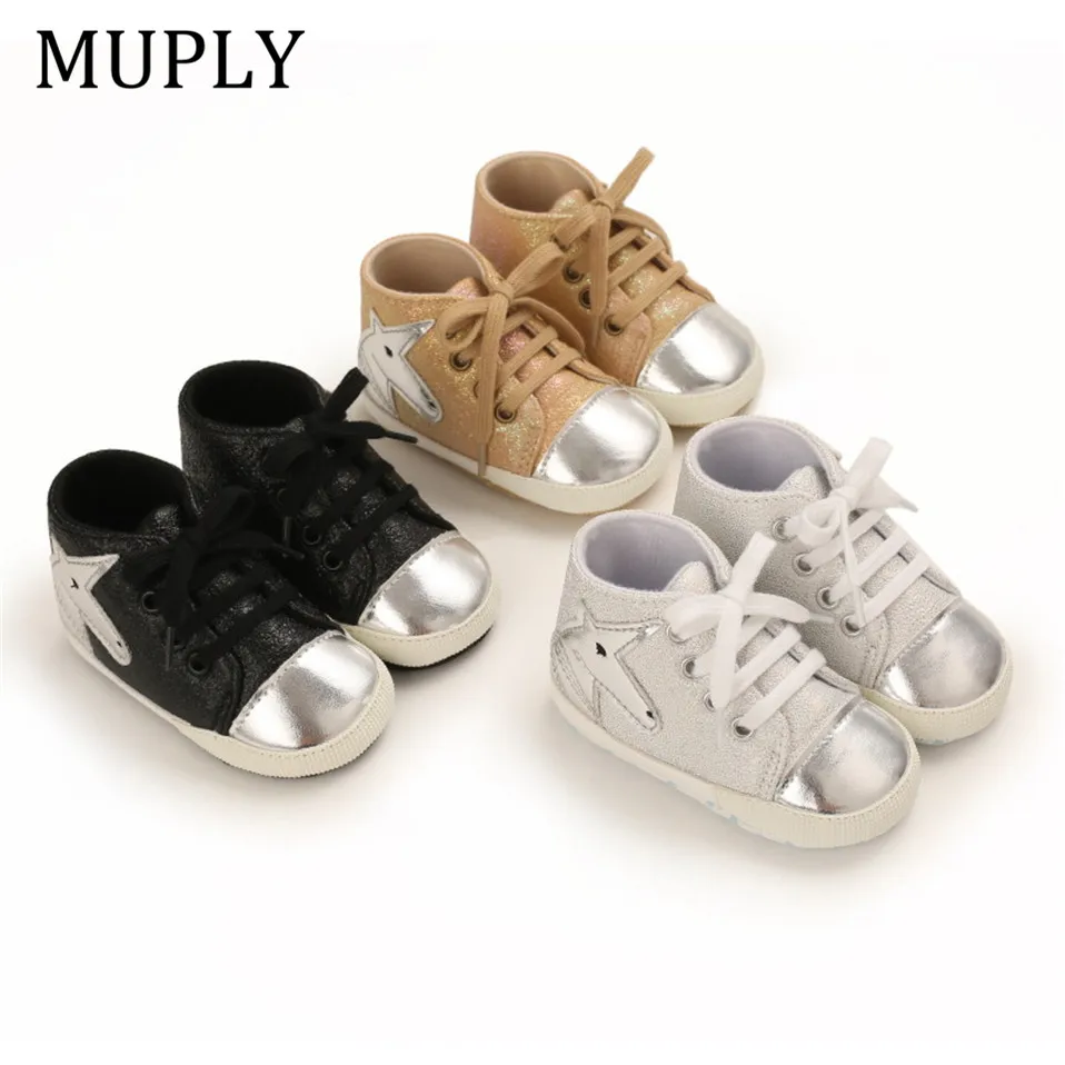 

Newborn Baby Shoes Infant Toddler Boy Casual Comfor Cotton Sole Anti-silp Baby Girls Sneakers Moccasins 0-18M