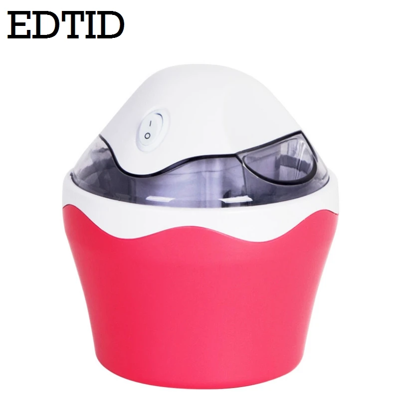 EDTID Мини DIY электрическая автоматическая машина для мягкого мороженого Бытовая прохладная слякоть фруктовое мороженное замороженный десерт молочный коктейль 0.5л