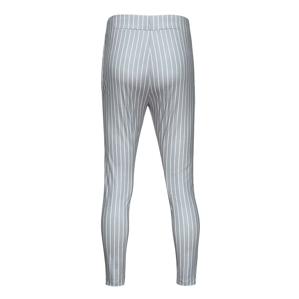 

Mens sports trousers Joggers Striped Patchwork Casual Slim Drawstring Fitness Jogger Sweatpants Trouser Long Harem Pants #40