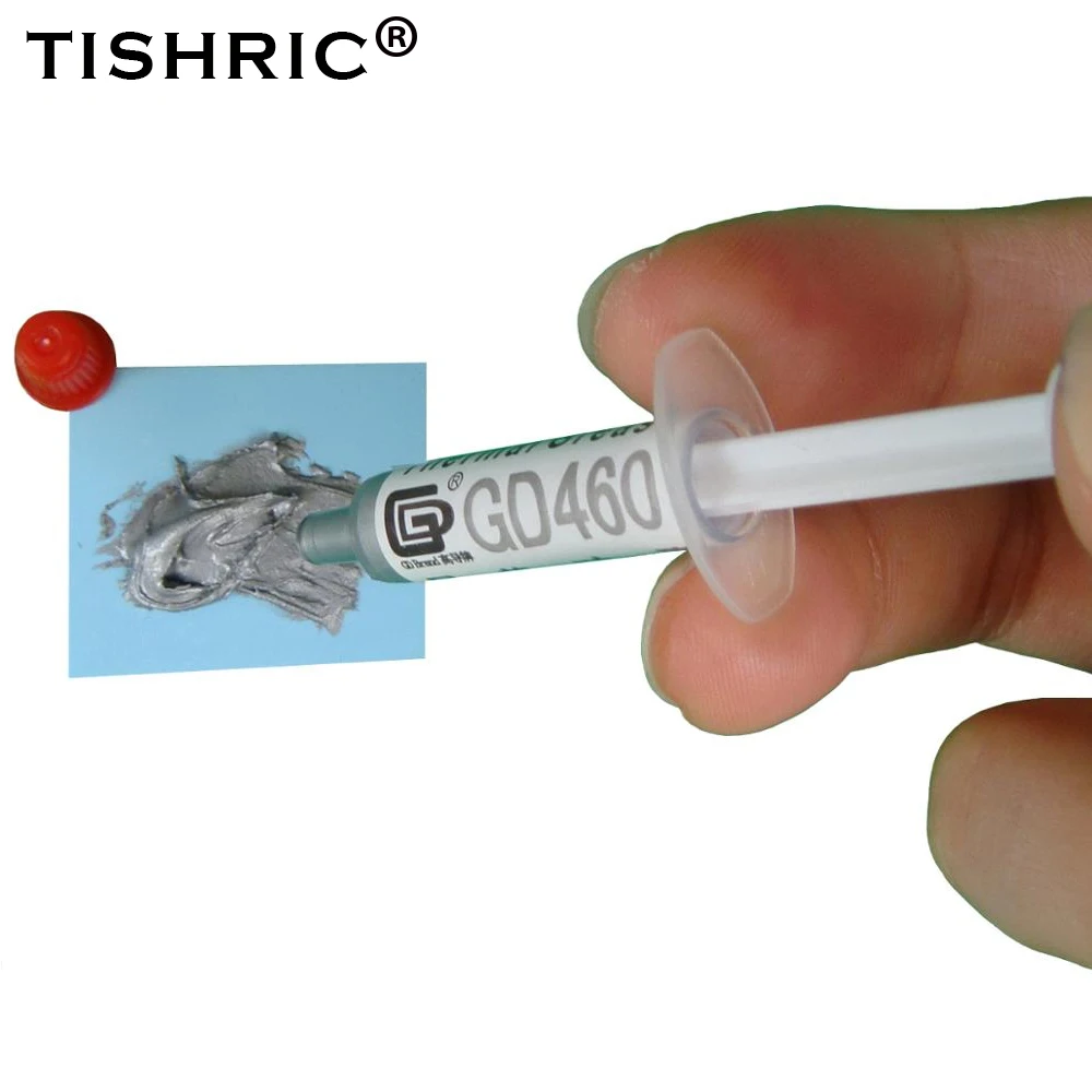 TISHRIC GD460 Thermal Paste for Processors/CPU Cooler/Heatsink/PC Fan/Radiator/Thermal Gasket Grease Hot Melt Adhesive | Компьютеры и
