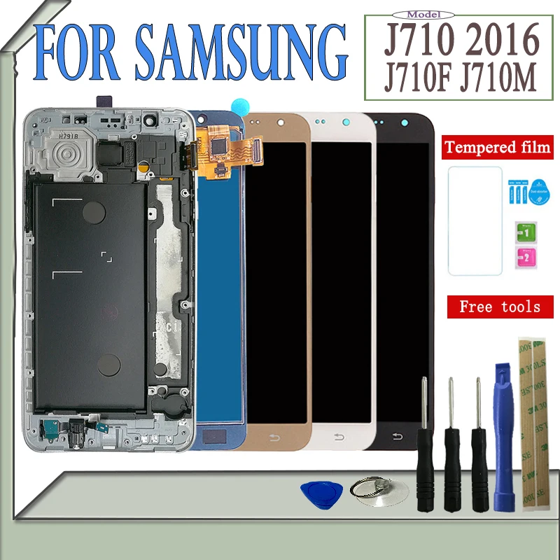 Сенсорный экран SZMUGUA SM-J710FN/F/M/H/DS для Samsung Galaxy J7 2016 J710 ЖК-дисплей J710H J710FN J710F J710M /DS