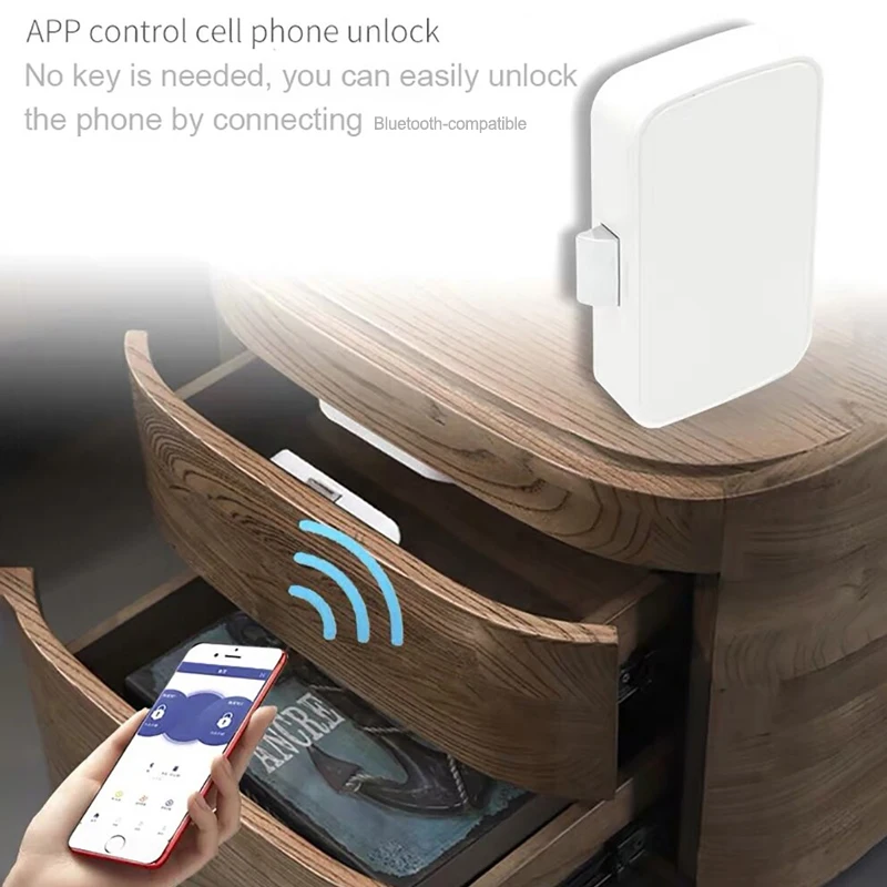 Intelligent Electronic Bluetooth-compatibl Lock App Control File shoe Storage Cabinet letter box Door Drawer Furniture | Безопасность и