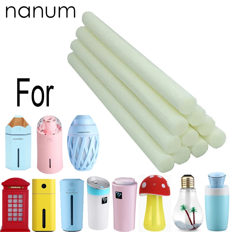Nanum Автомобильный увлажнитель воздуха губки запасные палочки фильтр фитиль 10 шт.