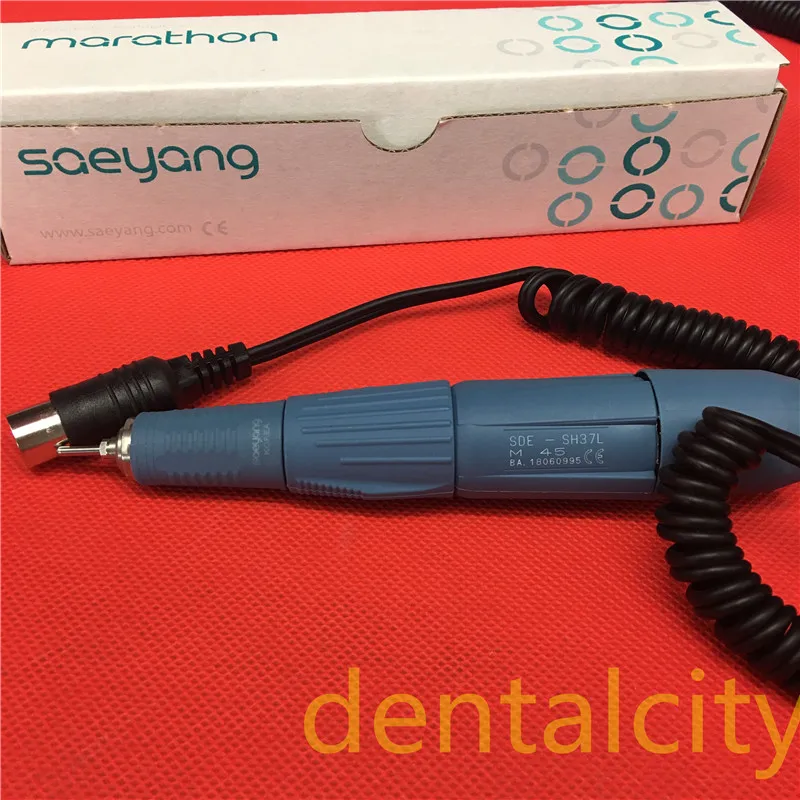 Dental Lab Micromotor 45000rpm SDE-H37L M45 Electric Micromotor Motor Carving for Machine Micromotor SAEYANG of South Korea