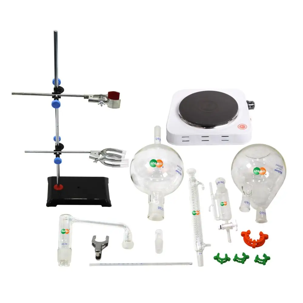 Новый лабораторный аппарат для дистилляции эфирного масла стеклянная посуда с