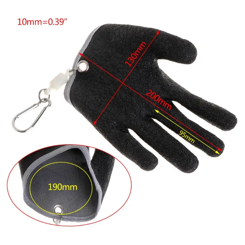 

Fishing Gloves Non Slip Latex Glove With Magnet Release Fish Grab Anti Skid Capture Safety Portable Outdoor Fishing Professional