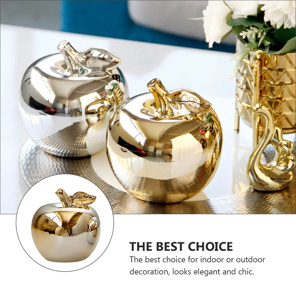 

1Pc Nordic Style Table Adornment Delicate Apple Shaped Decoration Home Supply