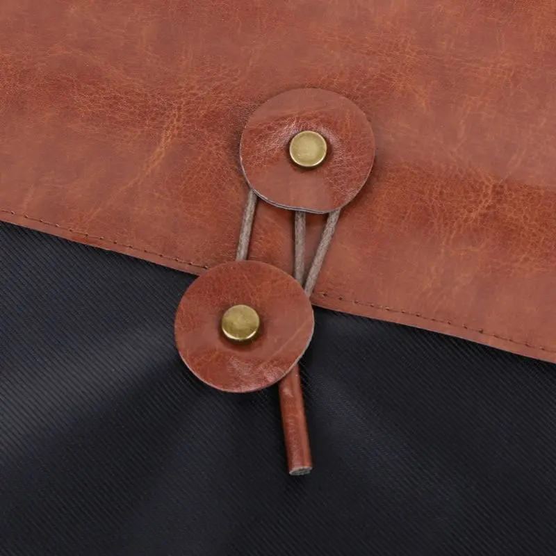 

Retro Men Women Leather File Folder Document Organizer Storage Bag Envelope Meeting Travel Conference Holder G92E