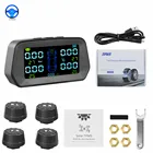 Автомобильный датчик давления в шинах TPMS, датчик на солнечной энергии, цифровой ЖК-дисплей, автомобильные системы безопасности для автомобилей