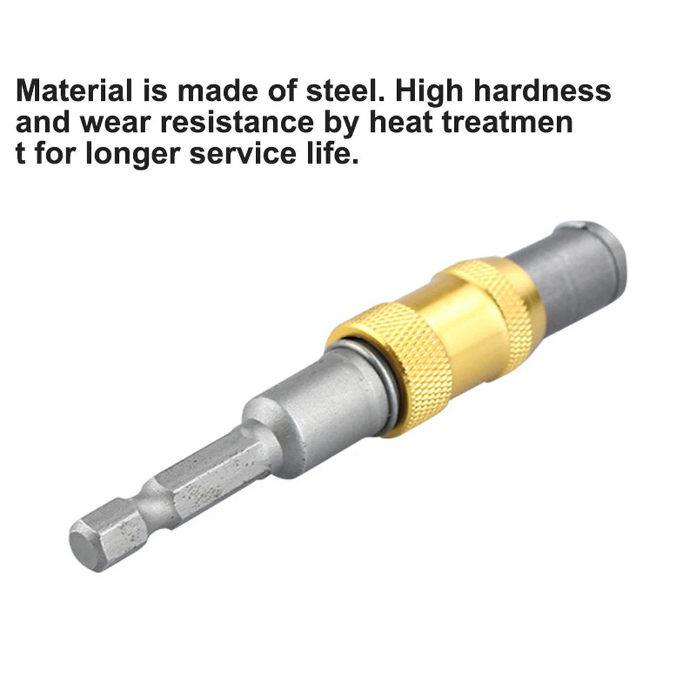 

Steel Hex Shank Easy Install Power Tool Part Adapter Quick Release Extension Rod
