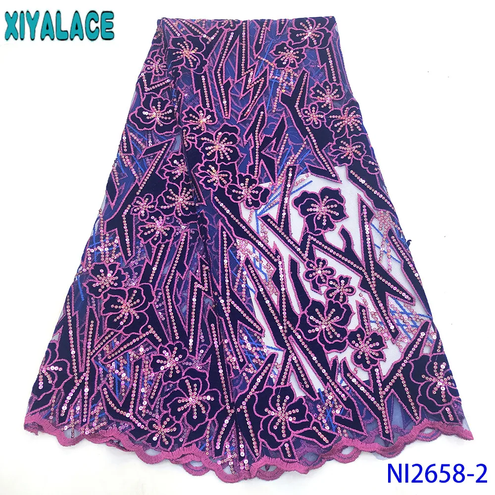 2019 Высокая качественная французская кружевная ткань Новый Бархатная с кружево