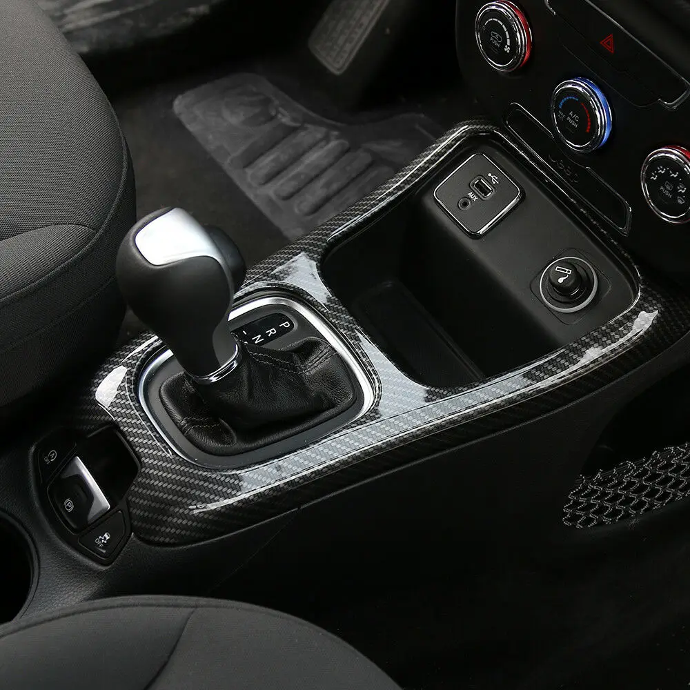 Панель переключения передач для салона автомобиля из углеродного волокна рамка