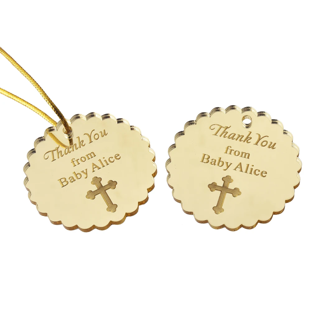 50 шт. персонализированные дневные круглые свадебные бирки Золотая бирка для