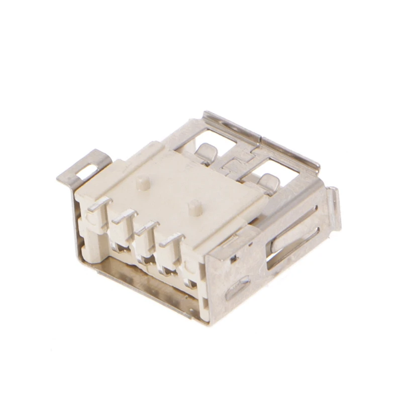 OOTDTY 10 шт. Тип usb 4 булавки разъем 180 градусов SMD поверхностного монтажа|Соединители|