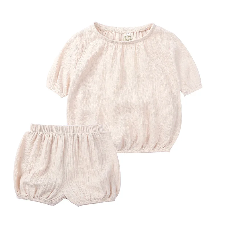 Летняя одежда для новорожденных мальчиков и девочек хлопковые футболки с