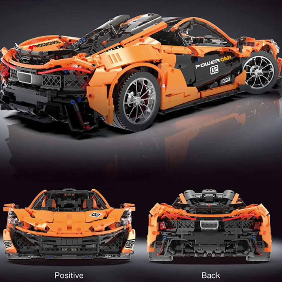 DHL 13090 3228 шт Technic серии P1 оранжевый комплект гоночных автомобилей модель