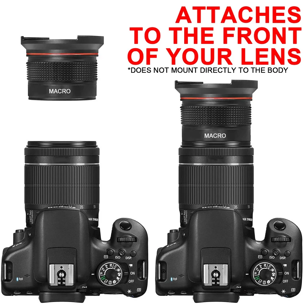 Супер широкоугольный панорамный макрообъектив рыбий глаз для NIKON 18-55 мм D90 D60 D80 D40