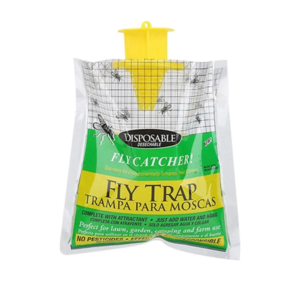 

Fly Trap Flycatcher Bag Mosquito Insect Killer Insect Pest Control Baited Garden Fly Trap Catcher Plastic Hanging Bag