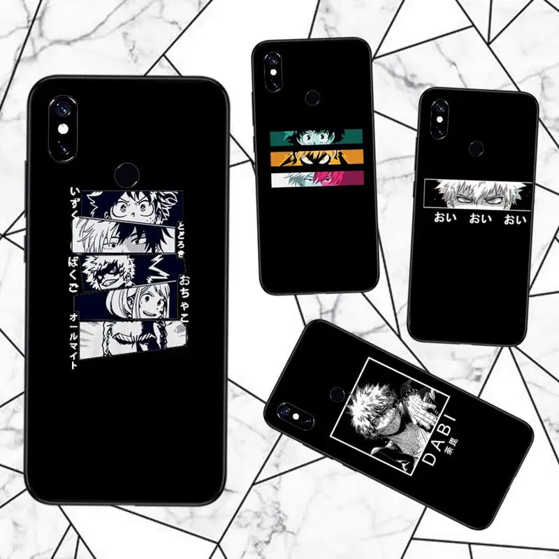 

My Hero Academia Bakugou anime Phone Case For Xiaomi Redmi note 7 8 9 t max3 s 10 pro lite funda coque shell cover