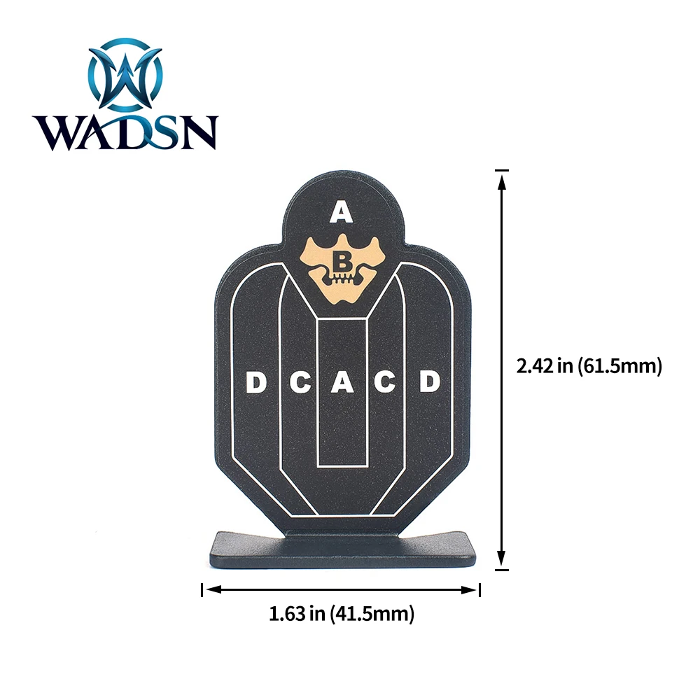 

WADSN 6pcs/pack Tactical AB Target Practice Set Shooting Metal Airgun Military Training Nock Down Target Paintball Accessories
