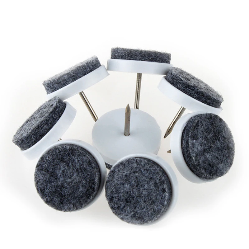 

30Pcs/ Pack Felt Foot Pad Furniture Chair Leg Skid Glide Nail Protector Table Leg Felt Feet Wood Floor Furniture Protector Nail