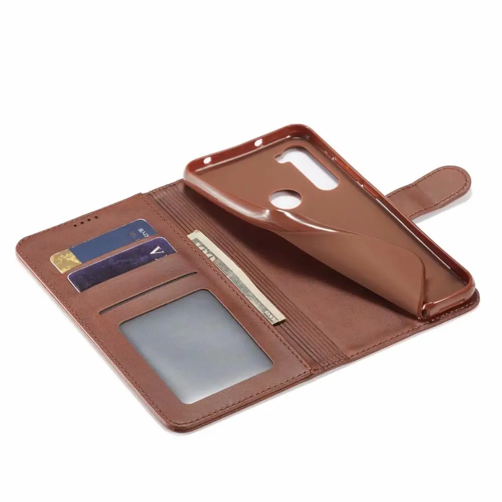 Redmi Note 8 Pro Leather Flip Case For Xiaomi 7 Holder Stand Wallet funda redmi 7A Y3 Back Cover | Мобильные телефоны и