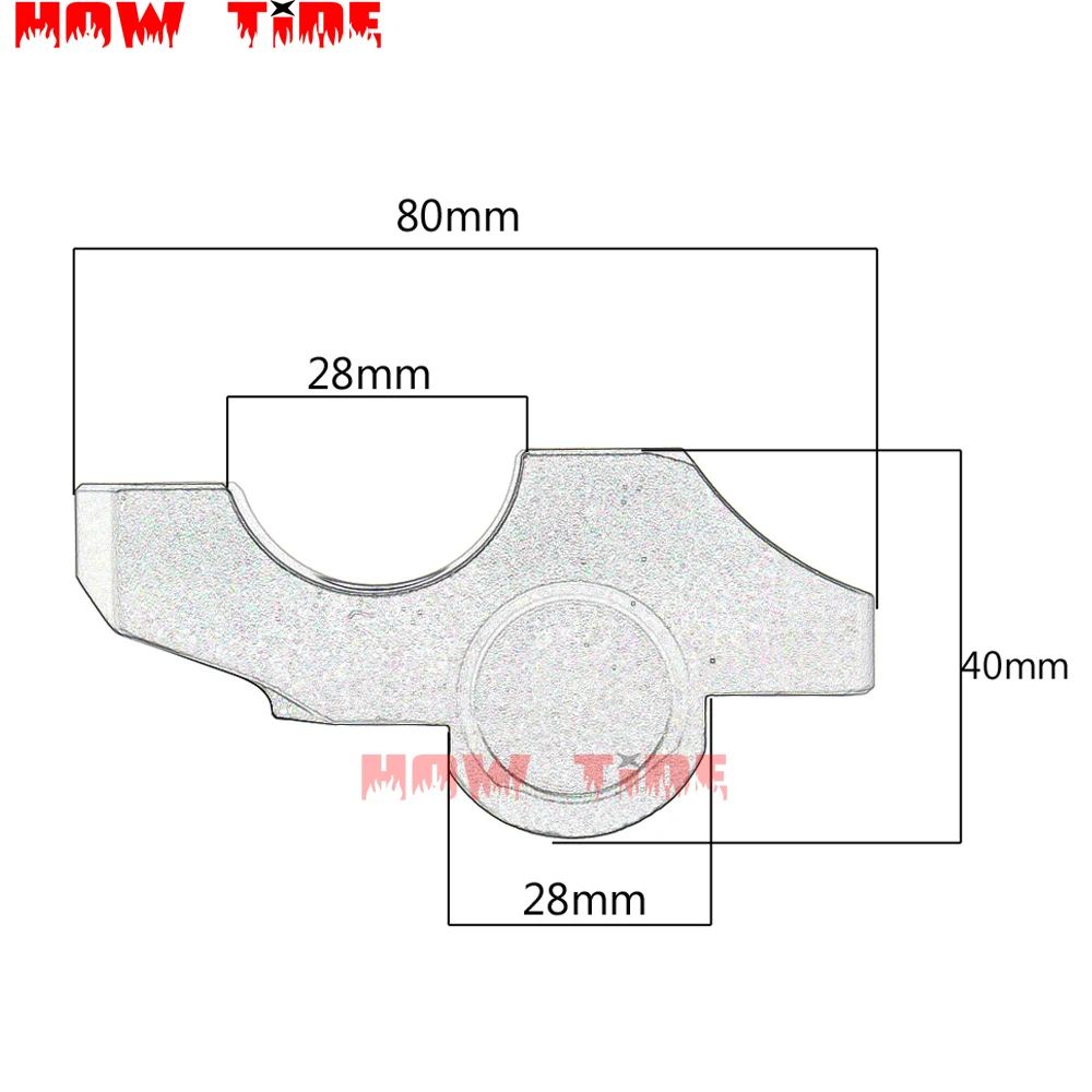 Moto Manubrio Riser Per 1 1/8 дюйма 28 мм Grasso Morsetto для BMW DUcati Aprilia Victory Triumph Daytona 675 Cafe Racer |