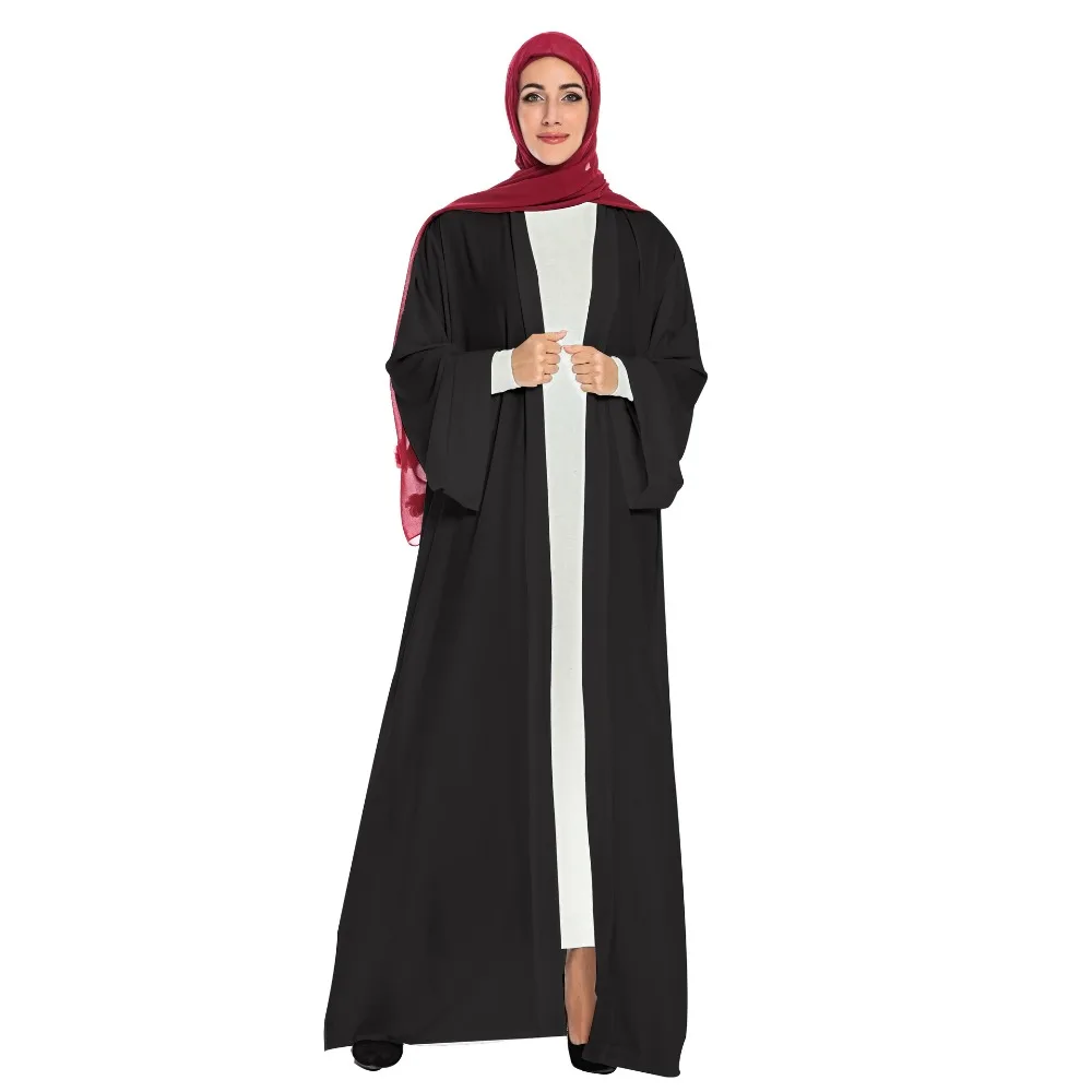 Элегантное мусульманское Открытое платье abaya Макси кардиган кимоно для вечеринок длинные халаты Jubah Ближний Восток Eid Рамадан Арабский исламский