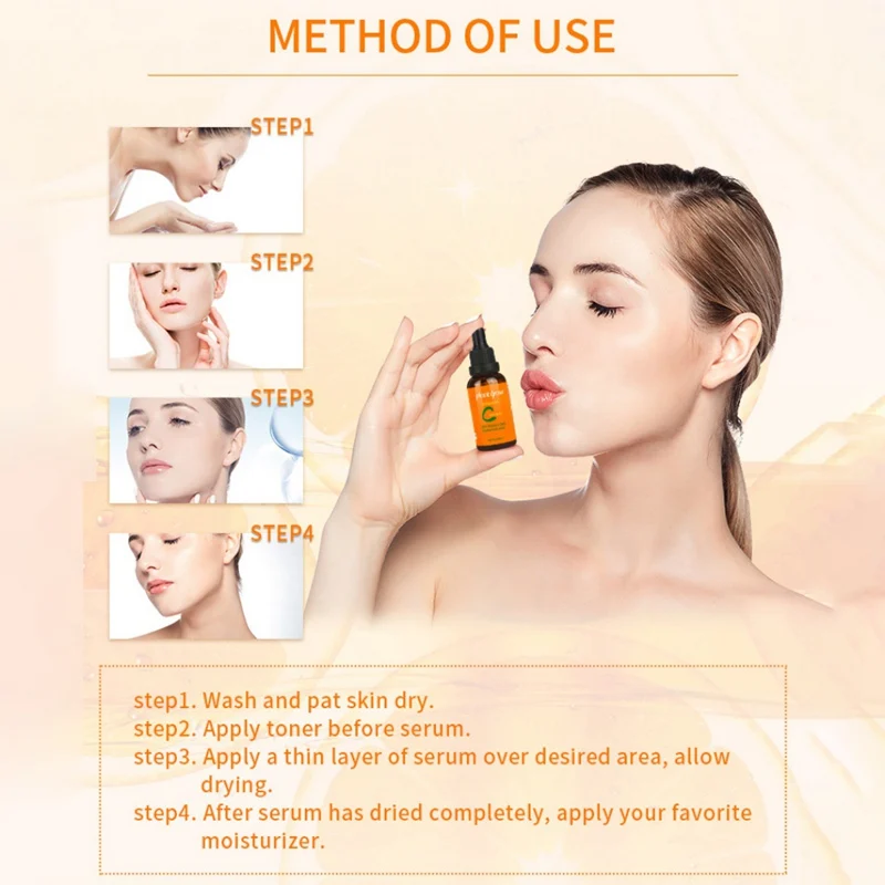 VC Сыворотка Витамин С Осветляющий увлажняющий против старения морщин уход за