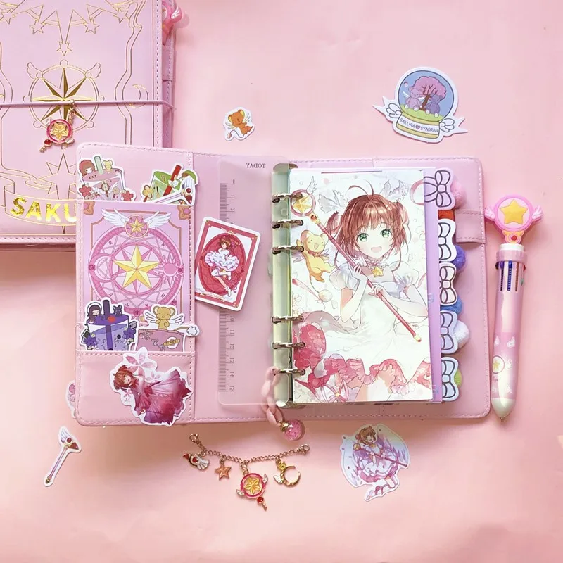 3 вида стилей Card Captor Sakura аниме действие напечатанный рисунок Бумага Настольная книга волшебный блокнот Прекрасная Луна Звезда Дневник Книга Канцелярский набор