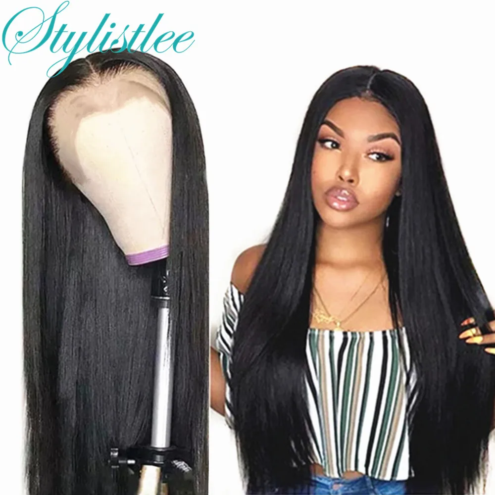 

13x4Straight Lace Front Wig Human Hair Wigs For Women T Part Lace Front Brazilian Natural Color Long Straight Short Bob Hair Wig