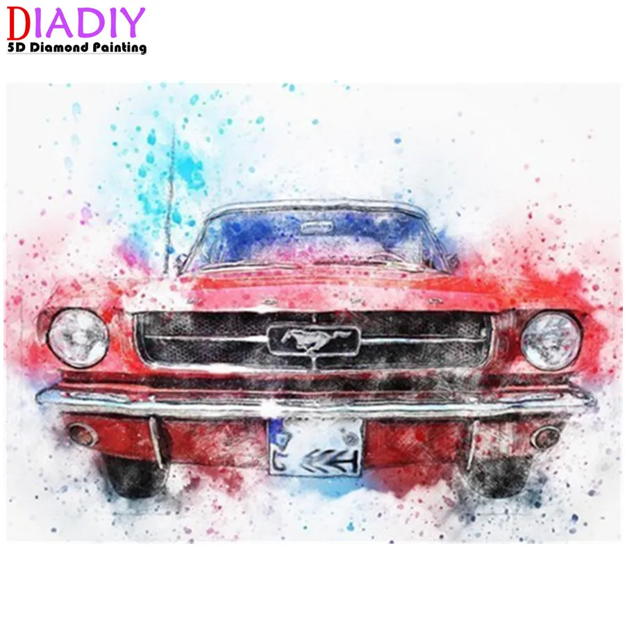 

Алмазная вышивка, распродажа, картина Стразы с мультяшным автомобилем 5D, мозаика «сделай сам», полноразмерная алмазная живопись, домашний декор, подарок