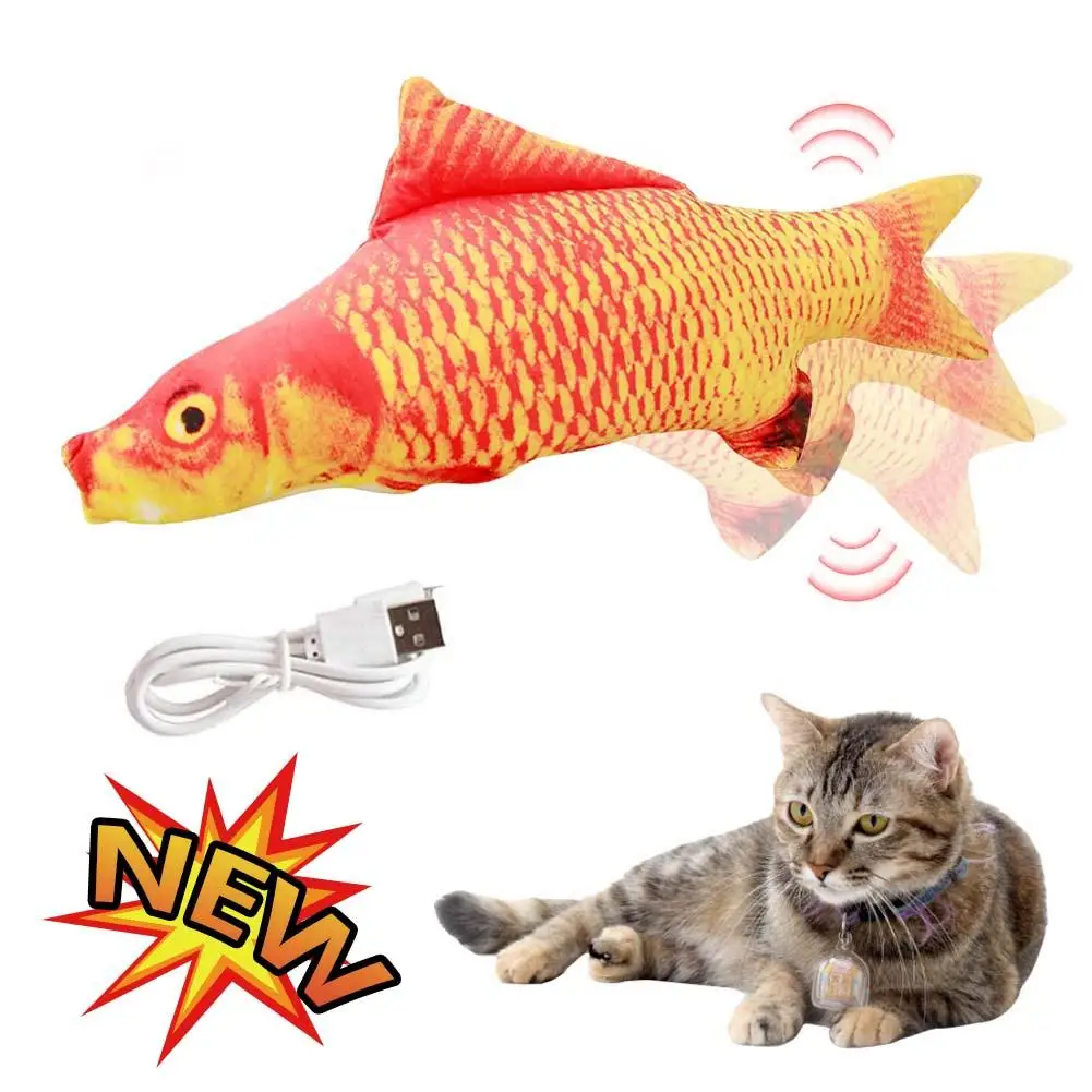 Игрушка для кошек USB электрическая имитация рыбы игрушка с кошкой мята