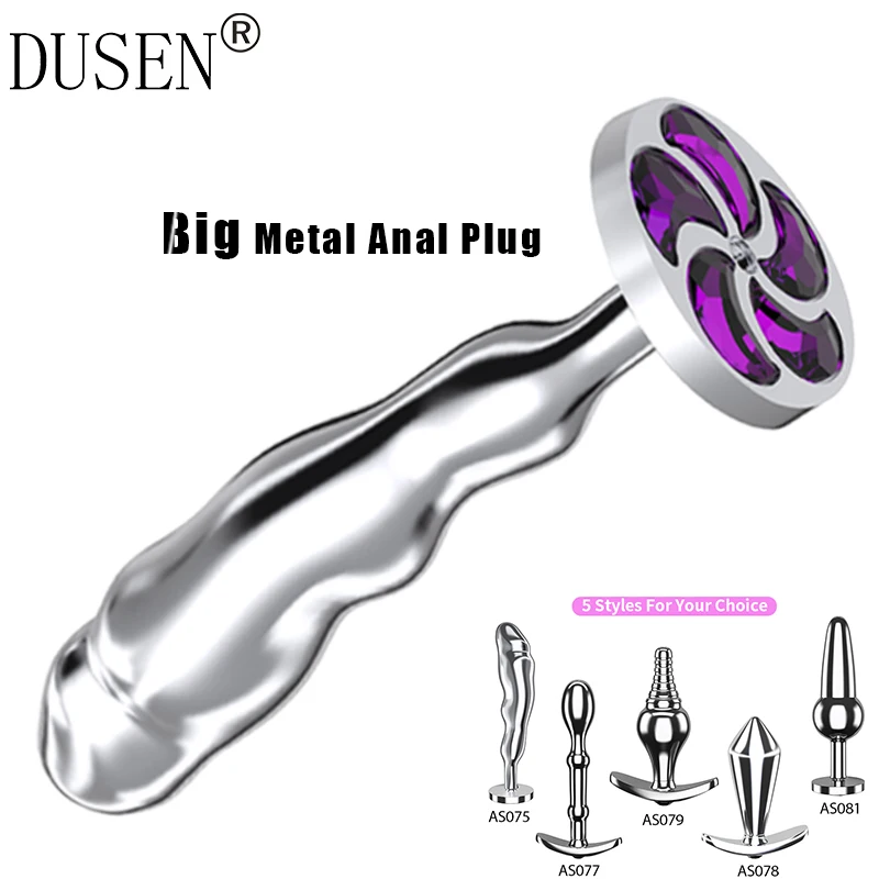 Big Crystal Anal Toys Butt Plug Stainless Steel Sex for Women Adult Products Beads | Красота и здоровье
