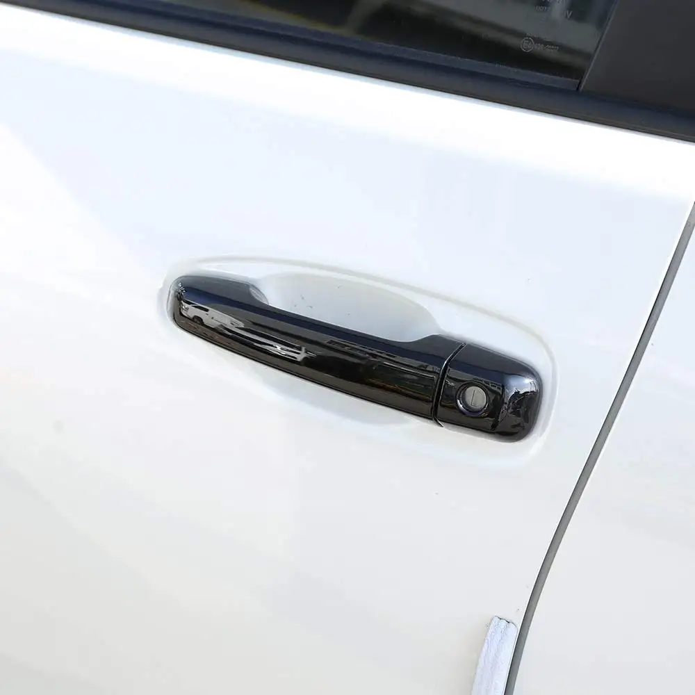 Черная хромированная крышка ручки двери из АБС-пластика автомобильные