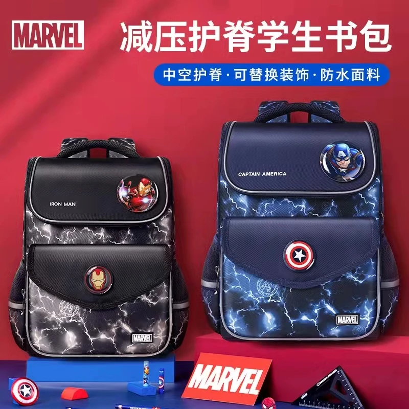 2022 Disney New School Bags For Boys Primary Student Shoulder Orthopedic Backpack Grade 1-5 Large Capacity Spider Man Mochilas