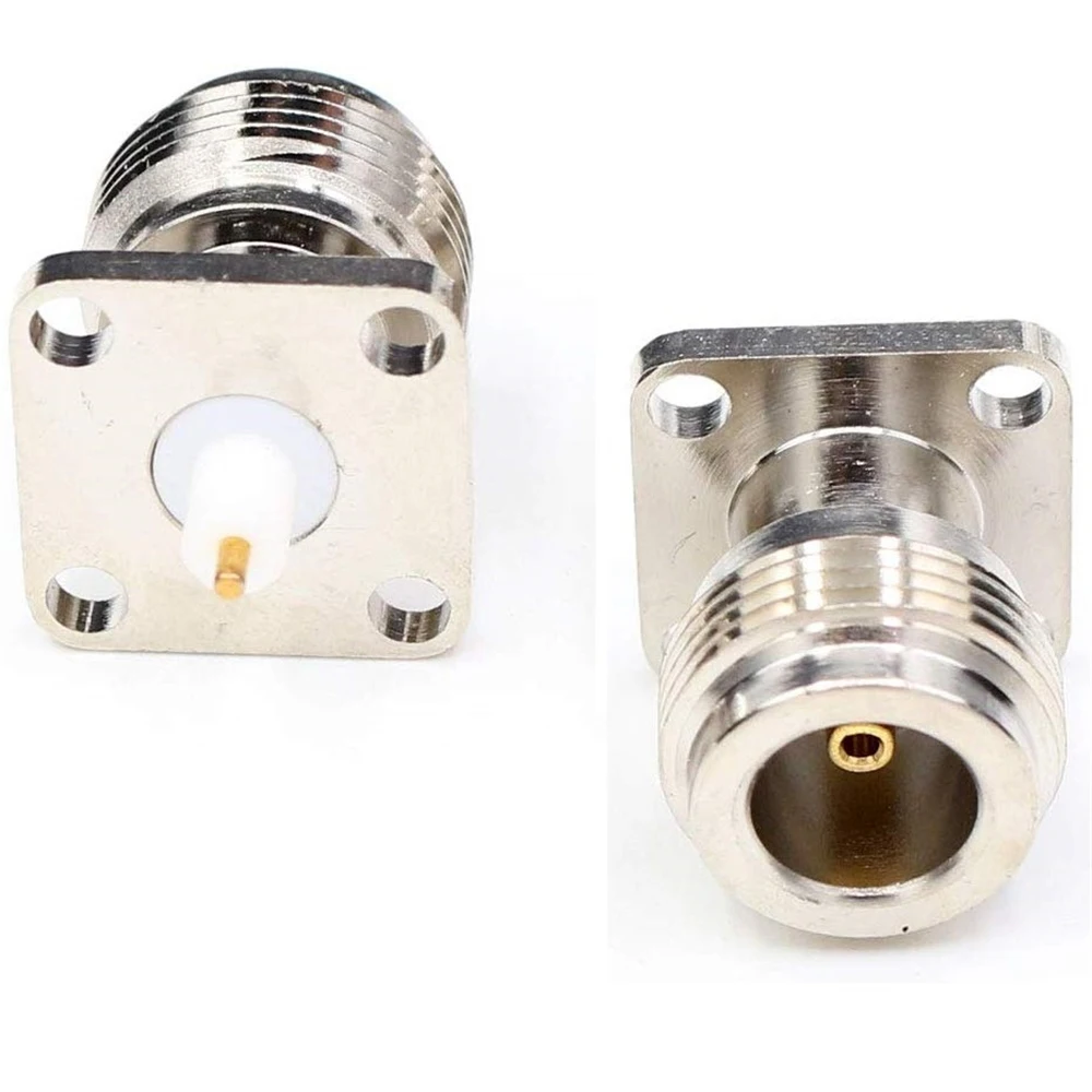 Адаптер для крепления на корпус с 4 отверстиями 2 шт. гнездовой разъем JackRF N Coax