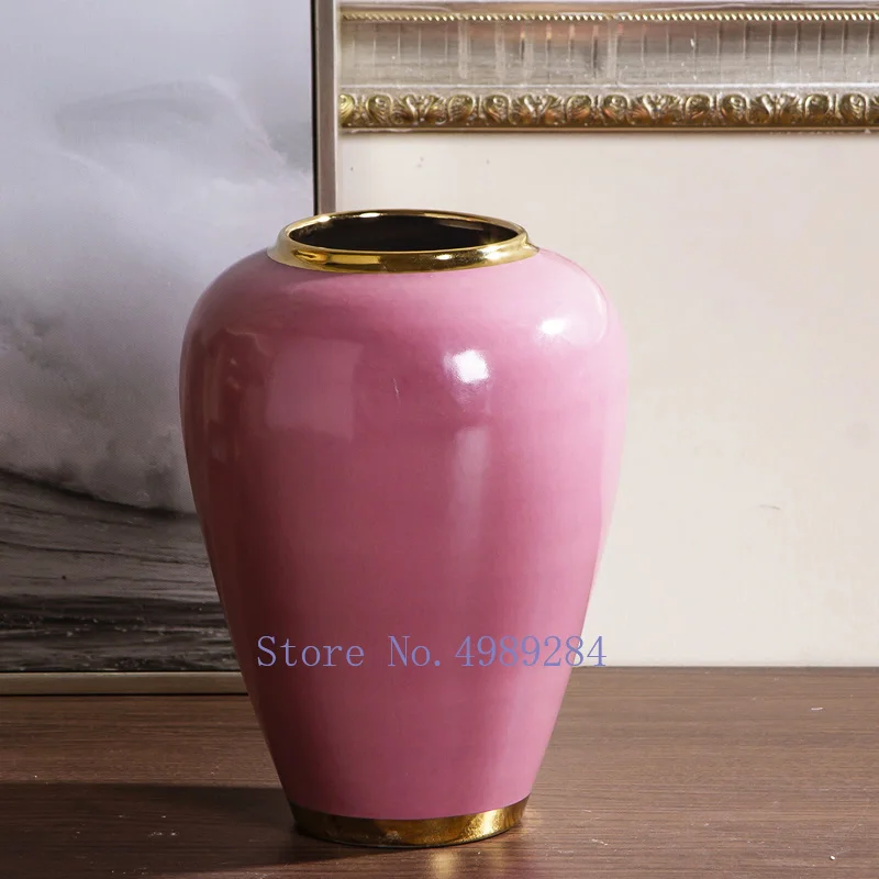 Скандинавские современные золотые и розовые керамические аксессуары
