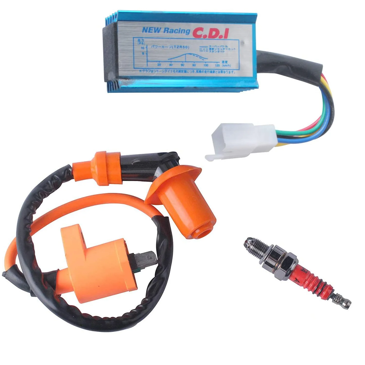 5-контактный комплект катушки зажигания для квадроцикла GY6 50cc 70cc 90cc 110cc A7TC