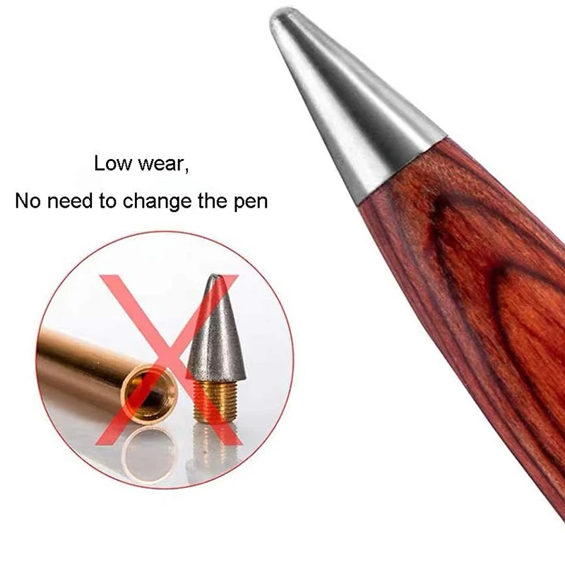 Офисный долговечный карандаш вечная металлическая ручка без чернил Офисная